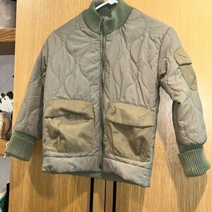 Boys green padded jacket Zara age 8